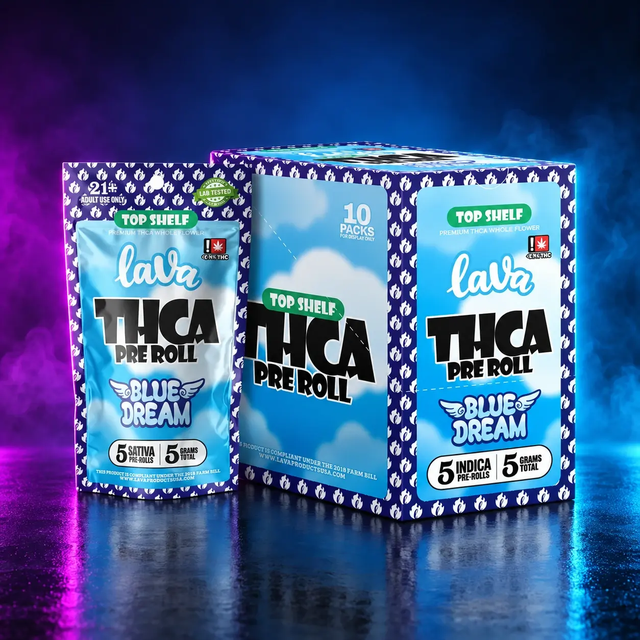 Lava thcA Pre Roll [5pk] - Hybrid