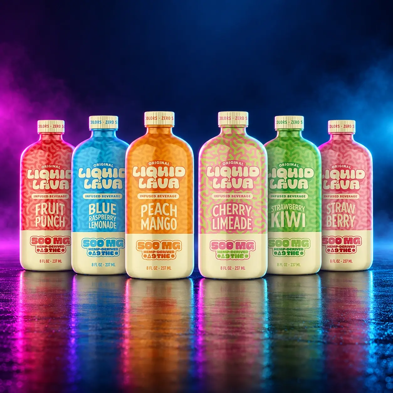 Liquid Lava Thc Seltzer [500mg] - Cherry Limeade