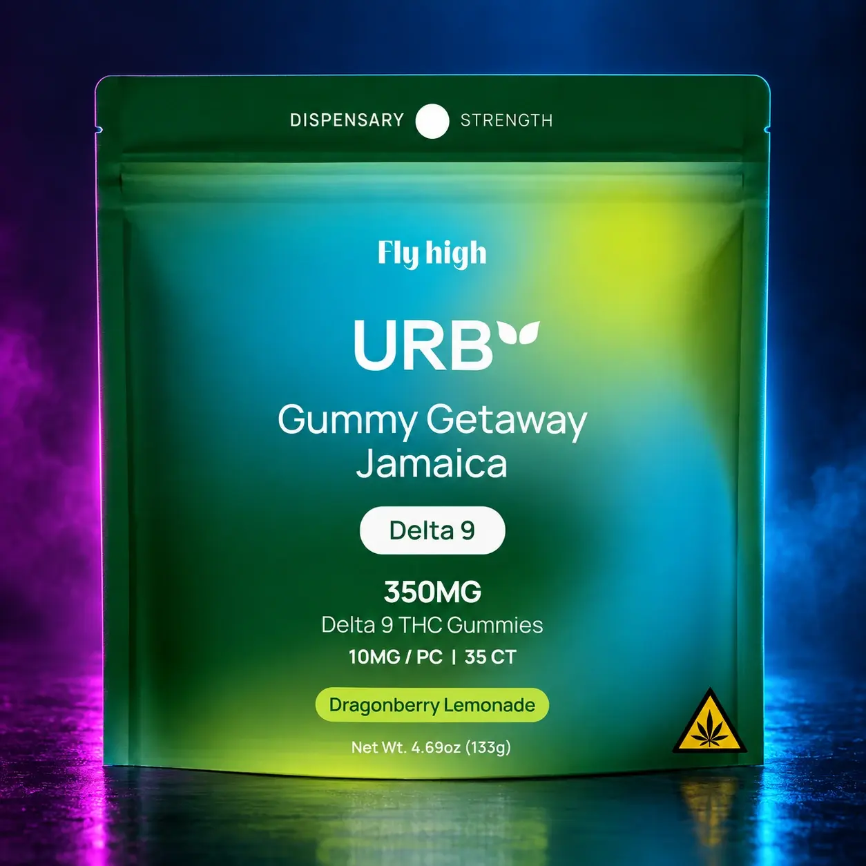 Urb D9 Gummies [350mg] - Kiwi Lemonade