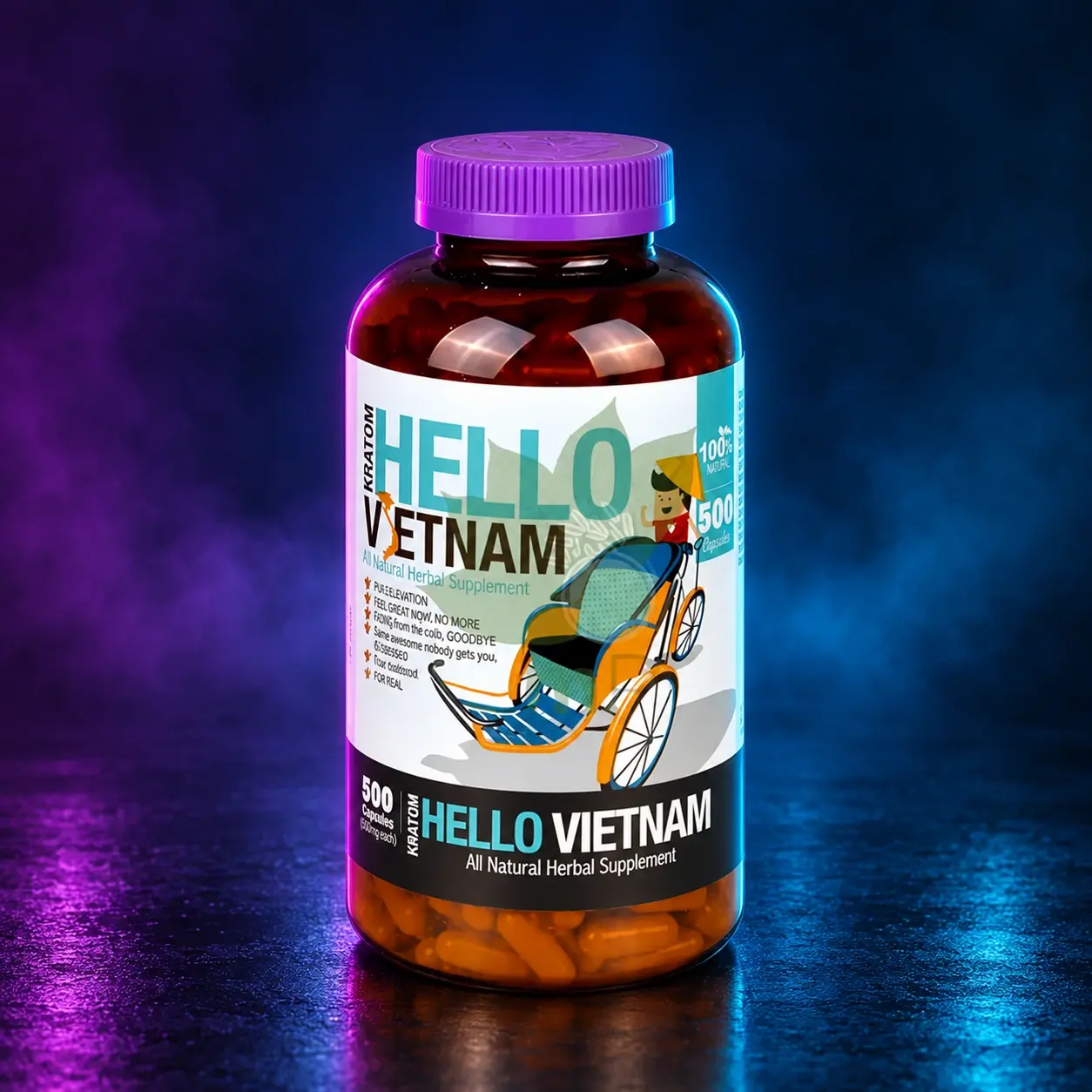 Bumblebee Kratom Capsules 500ct - Hello Vietnam