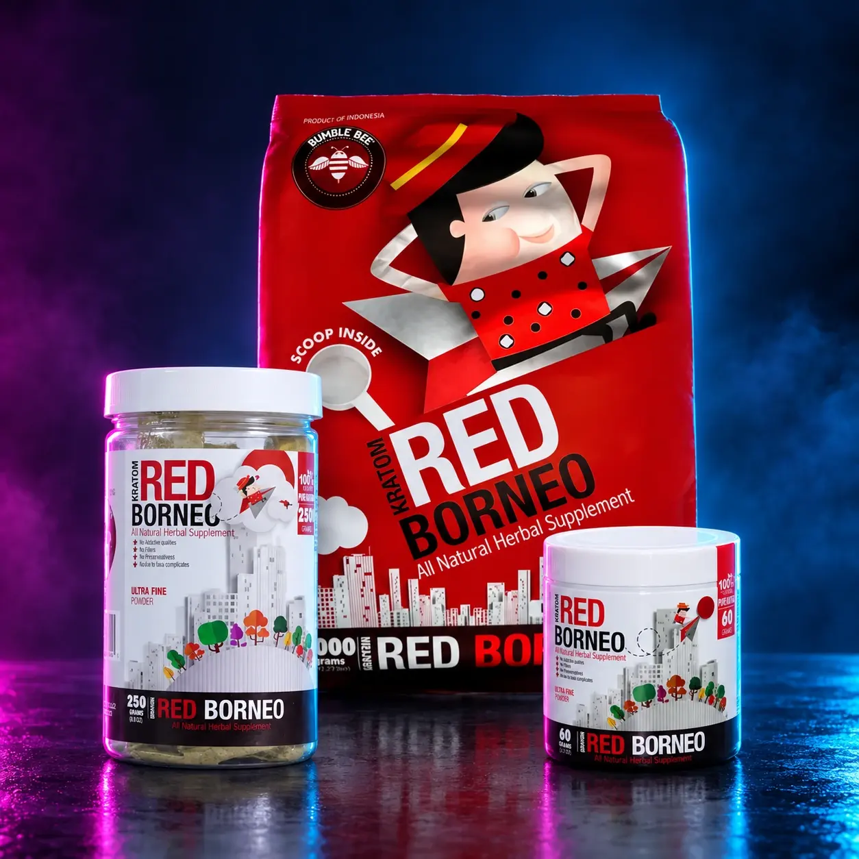 Bumblebee Kratom (Powder) - Red Borneo