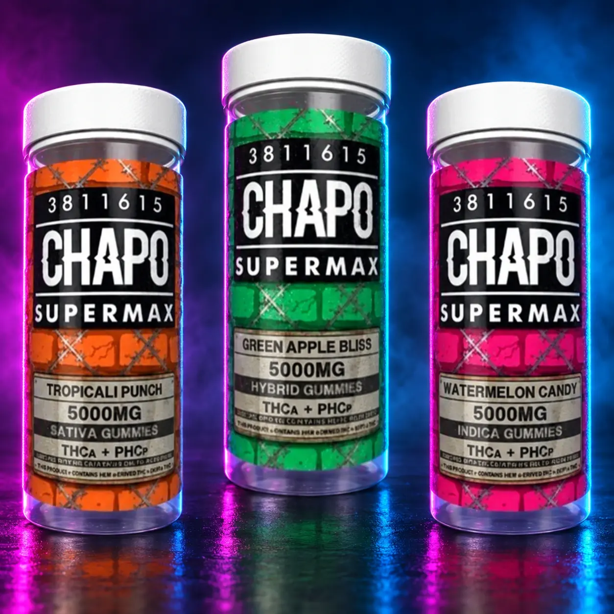 Chapo Supermax 5000MG Gummies - Watermelon Candy