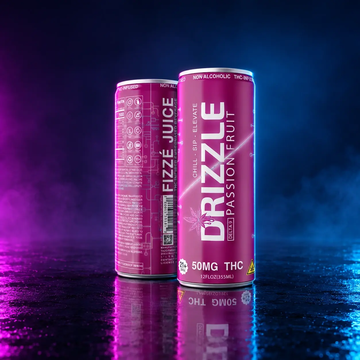 Drizzle D9 50mg Beverage - Peach Mango