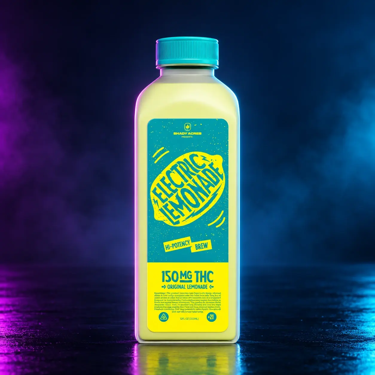 Electric Lemonade 150mg THC Beverage - Lemonade