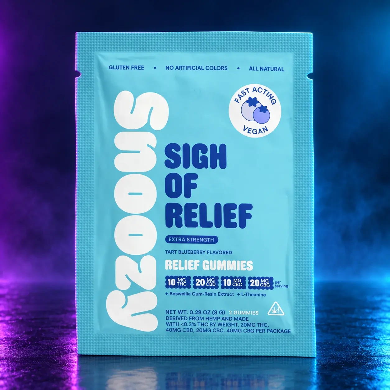Snoozy Gummies Sample Pack - Sigh Of Relief - 60mg