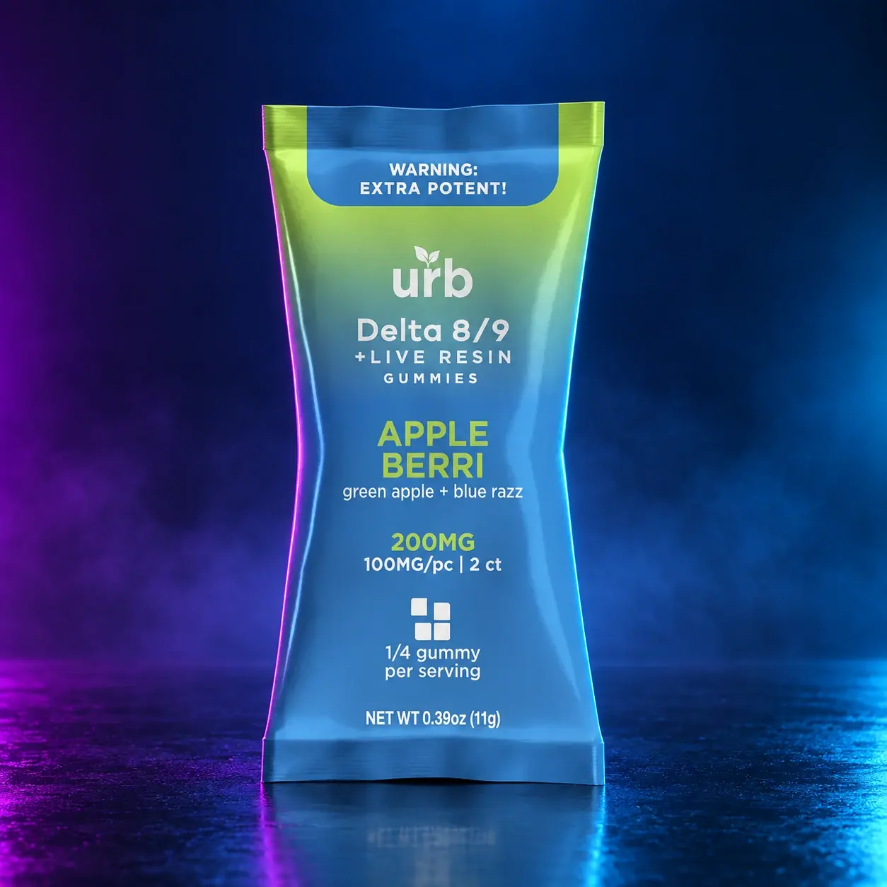 Urb Live Resin Gummies (2 Pack) - Apple Berri