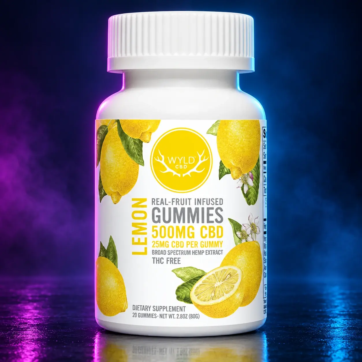 WYLD 500MG CBD Gummies - Lemon